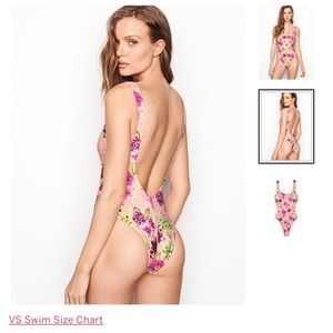 VICTORIA'S SECRET high leg one piece Sz large